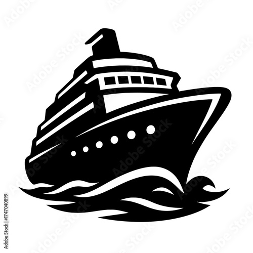 Cruise Ship Marine Vector