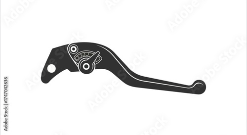 Adjustable Black Motorcycle Brake Clutch Lever Part.