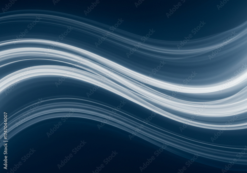 Fototapeta premium 感情の波をテーマにした抽象アート「流れ」