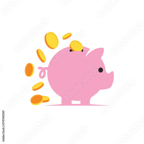 pig vector abstract logo modern style