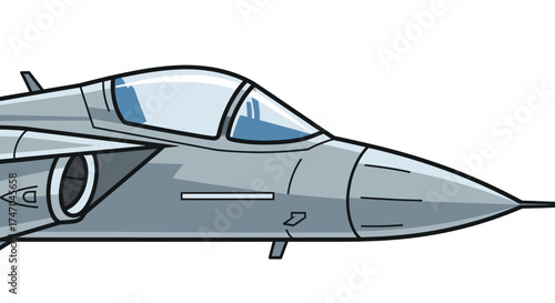 Sleek Modern Fighter Jet Aircraft with Distinctive Wing Design.