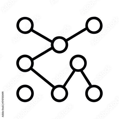 Abstract network diagram of connected nodes and lines representing data or connections