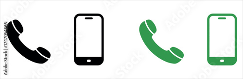 Phone icon vector illustration — telephone call and contact symbol, mobile communication pictogram for apps, web, and UI design.