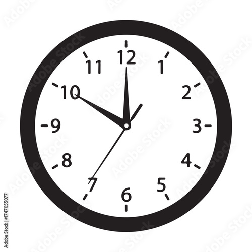 A classic clock face showing ten oclock, , symbolizing time, schedule, and the importance of punctuality
