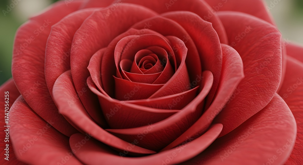 Naklejka premium Closeup red rose