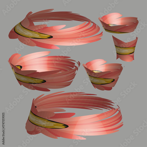 vector 3D illustration template 
