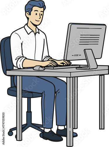 Business man vector ilustration
