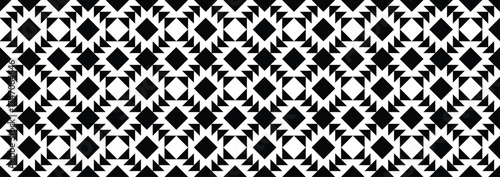 Geometric Pattern Black and White Seamless with Repeating Shapes triangles tile for Modern Wallpapers, Digital Art, and Graphic Projects