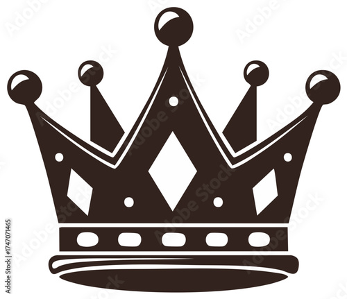 Royal Crown Illustration, Emblem of Power and Royalty