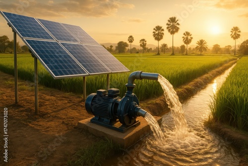 Solar Powered Water Pump for Smart Irrigation and Sustainable Agriculture