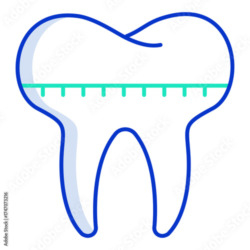 braces outline color icon design