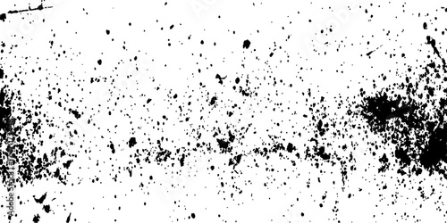 Grunge black and white distress texture. Scratch texture. A textured, black and white graphic with a radial pattern of dots creates a striking border around a blank center.