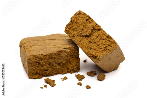 Hashish isolated on white background
