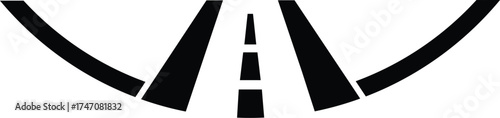 road icon silhouette