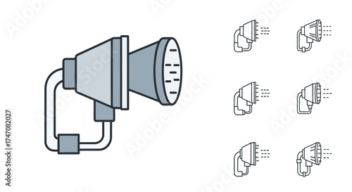 Industrial Headlamp for Mining and Exploration.