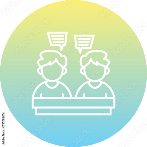 Business Communication and Teamwork Icon Set Flat, Line, Gradient, and Minimal Styles