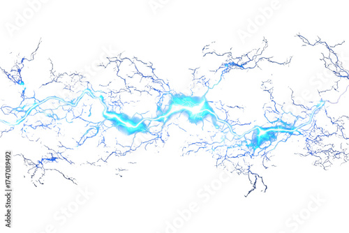 Electric blue lightning effects overlay creates a dramatic atmosphere for digital art and design projects, enhancing visual impact and engagement in various media formats