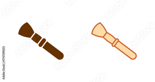 Beauty Brush Vector Icon