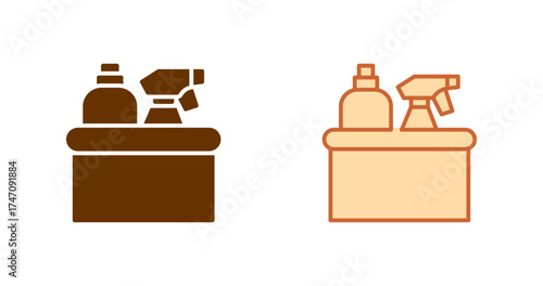 Cleaning Supplies Vector Icon