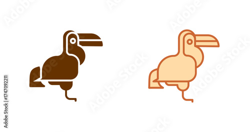 Hornbill Vector Icon