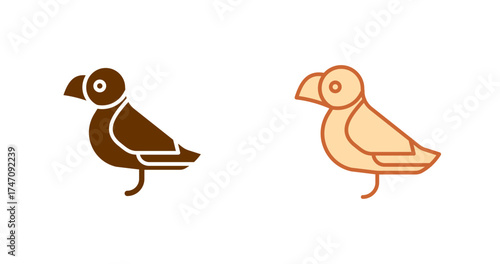 Puffin Vector Icon