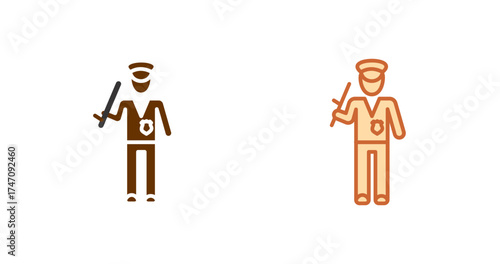 Security Patrol Vector Icon