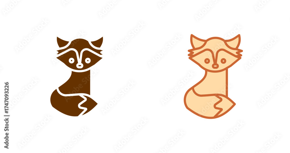 Fototapeta premium Fox Vector Icon