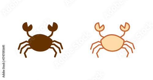 Crab Vector Icon