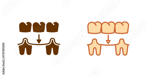 Dental Bridge Vector Icon