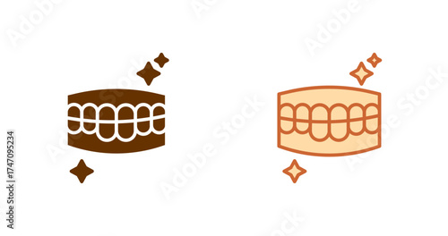 Tooth Whitening Vector Icon
