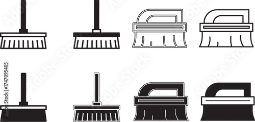 set of cleaning tools
