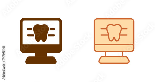 Dental X-ray Film Vector Icon