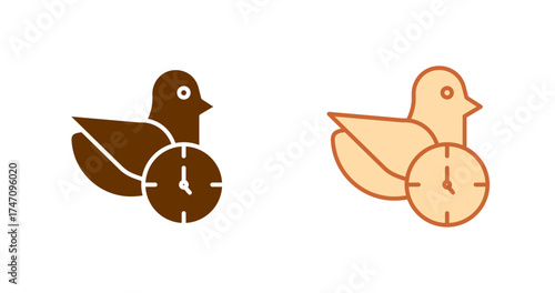 Early Bird Vector Icon