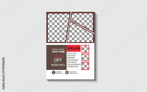Fitness Club Gym, body building and gym flyer template 