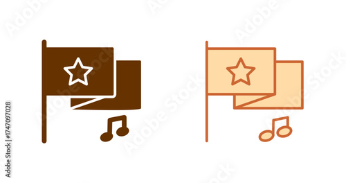 National Anthem Vector Icon