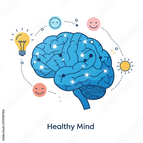 Boost Your Brainpower with a Fresh Idea and Positive Outlook, Mental Health and Wellness, Mindful Thinking for Success, Creative Mindset, Happy Brain