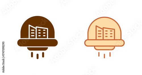 Space Colony Vector Icon