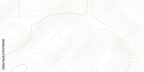 Topographic gold luxury map background. Geographic abstract pattern. The topo contour or wallpaper. Mountain trail terrain or path. Vector illustration.