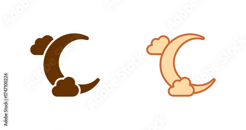 Halloween Moon Vector Icon