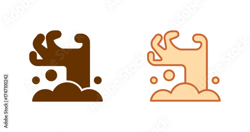 Ghostly Hand Vector Icon