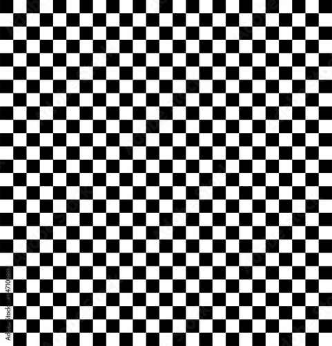 High Contrast Black and White Checkerboard Pattern with Transparent Background – Bold Geometric Abstract Design, Optical Illusion Seamless Texture for Digital Art, Modern Wallpaper and Decoration