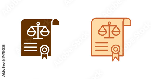 Criminal Justice System Vector Icon