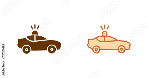 Police Car Vector Icon