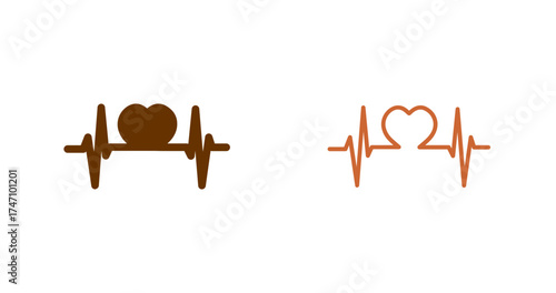 Love Heartbeat Vector Icon