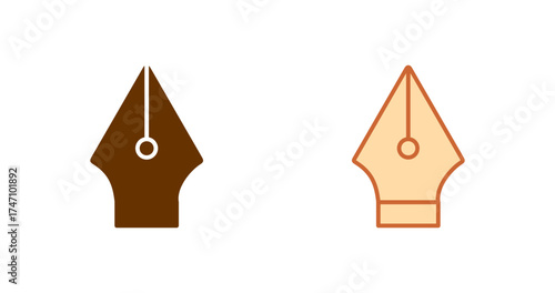 Fountain Pen Nib Vector Icon