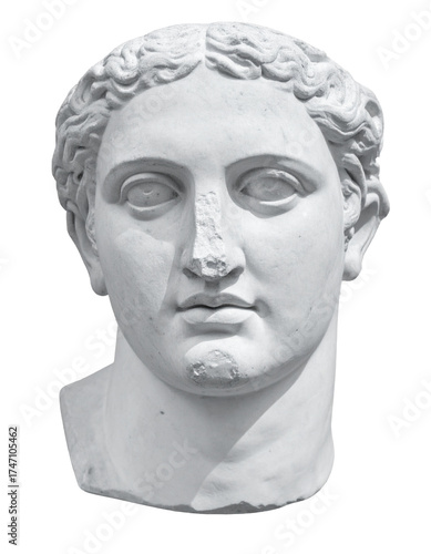 Wallpaper Mural Ancient Marble Head Sculpture Isolated on Transparent Background Torontodigital.ca