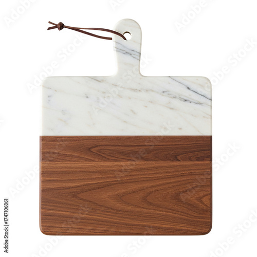 Elegant Marble Wood Serving Board - Kitchen Prep & Presentation