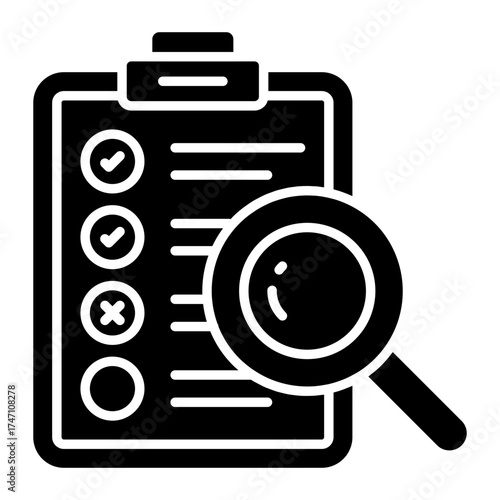 Premium download icon of search list 