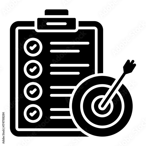 Premium download icon of target list 