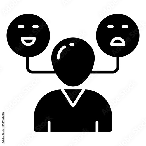 Creative design icon of feedback expression 